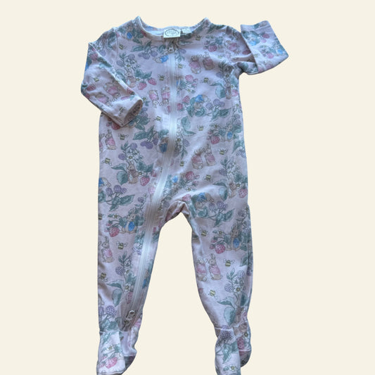 Peter Rabbit pink strawberry onesie size 0
