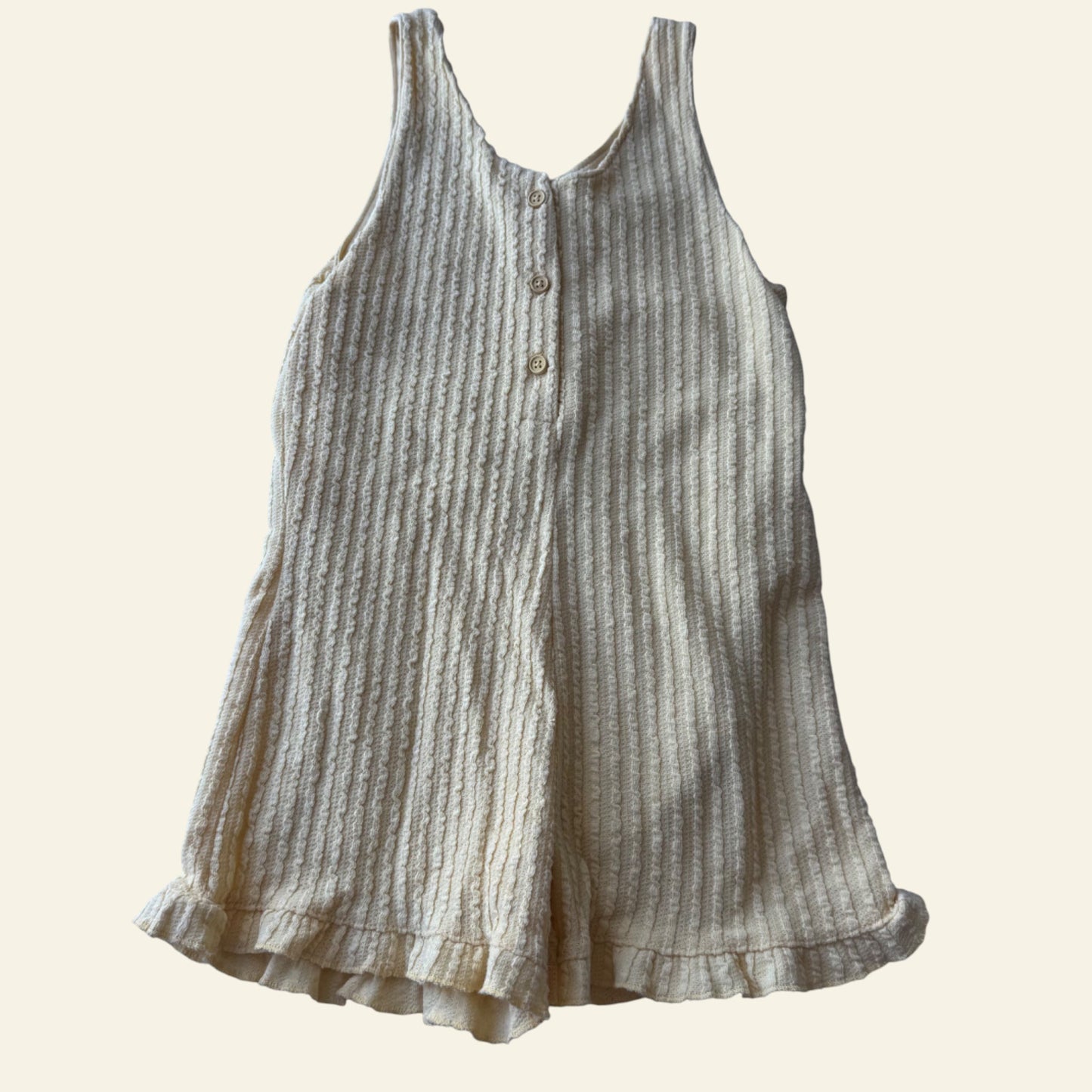 Zara yellow knit romper size 3-4