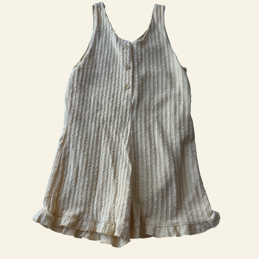 Zara yellow knit romper size 3-4