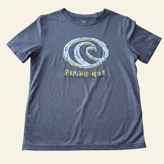 Piping Hot grey logo tshirt size 7