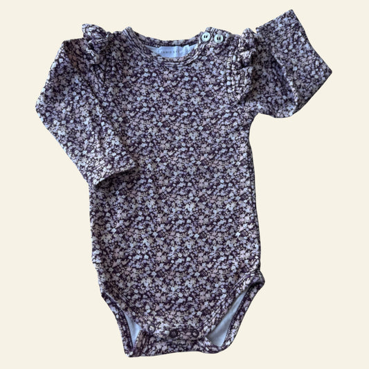 Jamie Kay purple floral bodysuit size 0