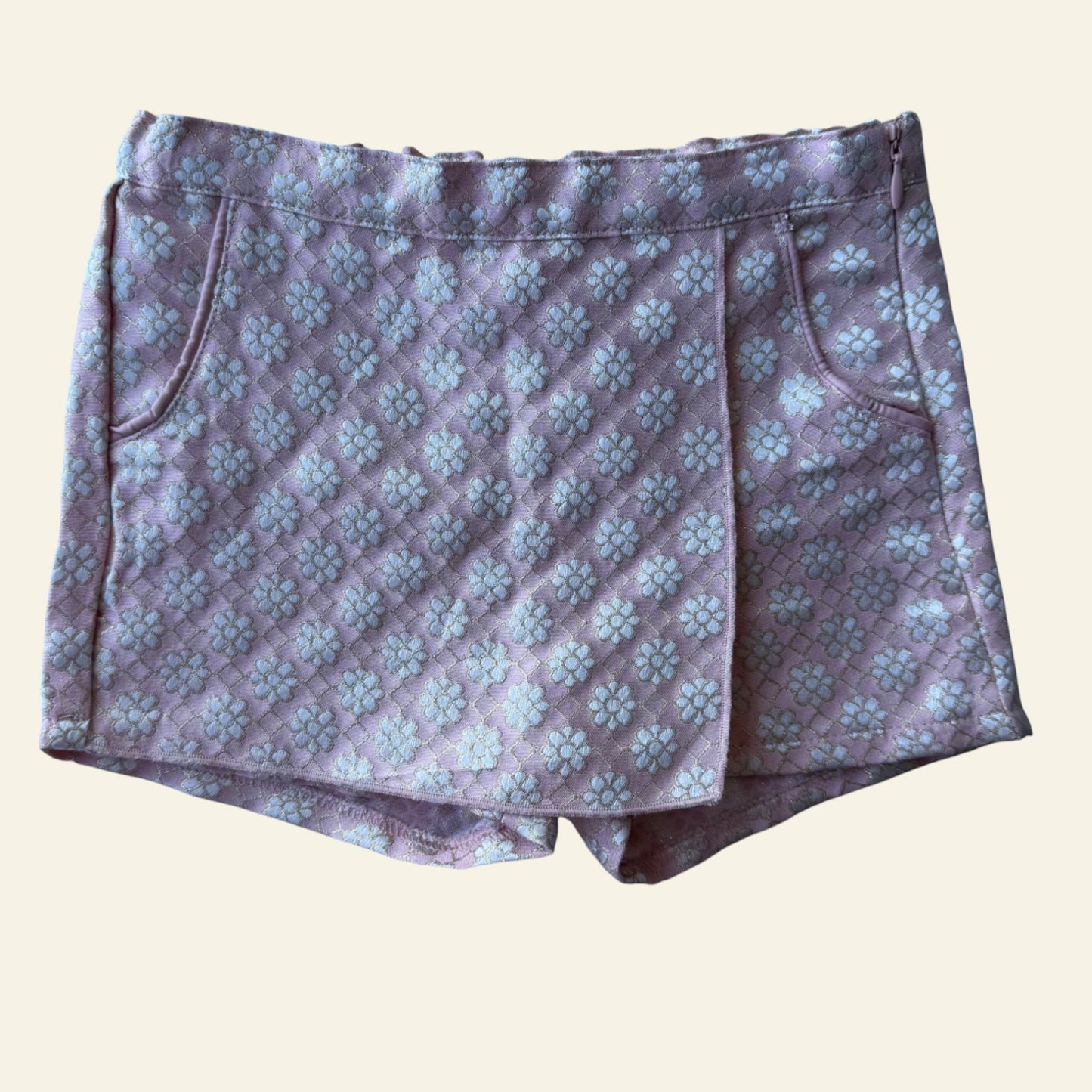 Peter Morrisey pink and gold floral skorts size 2