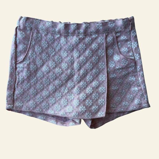 Peter Morrisey pink and gold floral skorts size 2