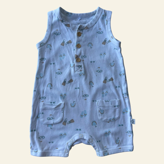 Marquise white beach romper size 0