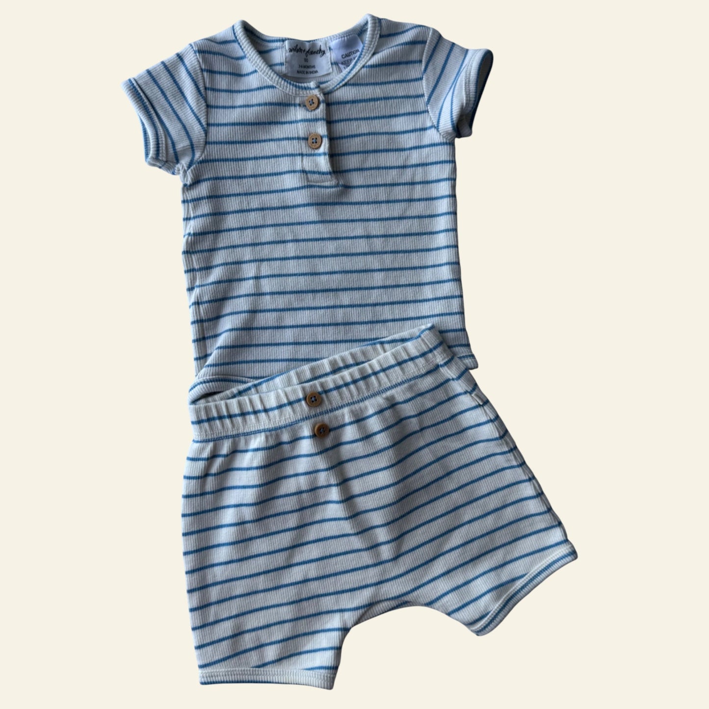Wilson & Frenchy blue striped set size 00
