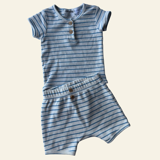 Wilson & Frenchy blue striped set size 00