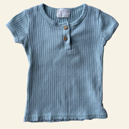Wilson & Frenchy green ribbed top size 0