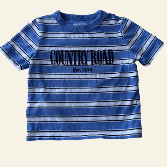Country Road blue stripe heritage tshirt size 00