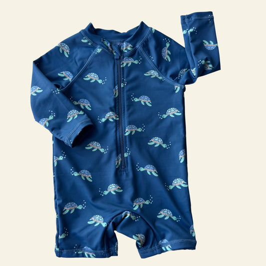 Cotton On blue turtle bathers size 00