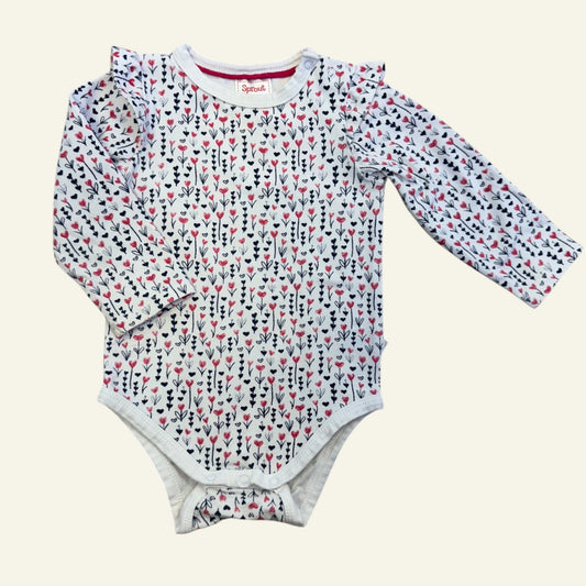 Sprout floral bodysuit size 0