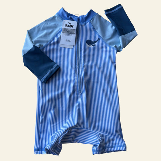 Cotton On blue striped bathers size 00 (BNWT)