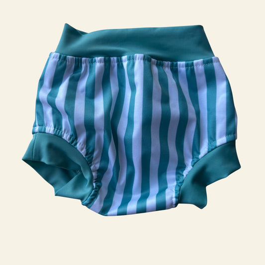 Baby Berry green stripe swim nappy size 00