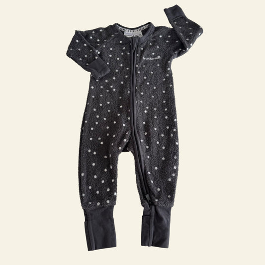 Bonds dark grey poodlette wondersuit size 00