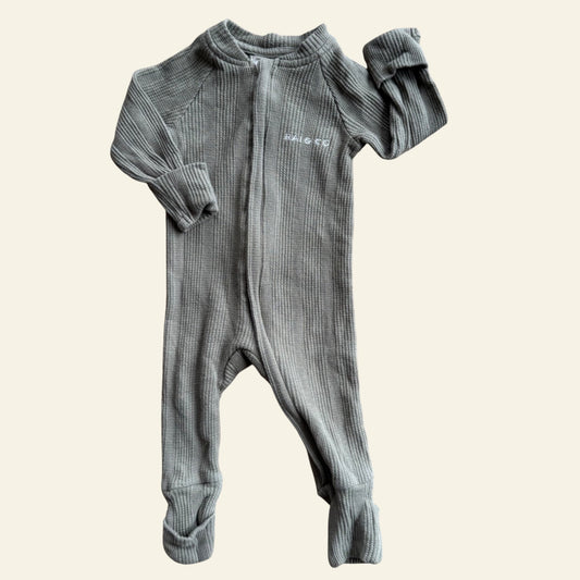 Rai and Co green onesie approx size 000 (no size tag)