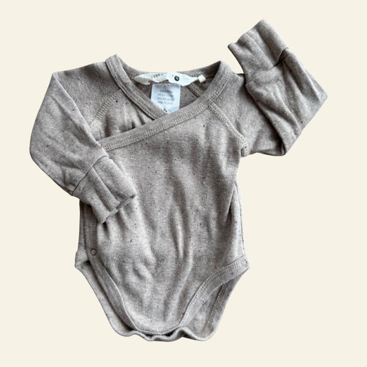 Susukoshi brown speckled bodysuit size 0000