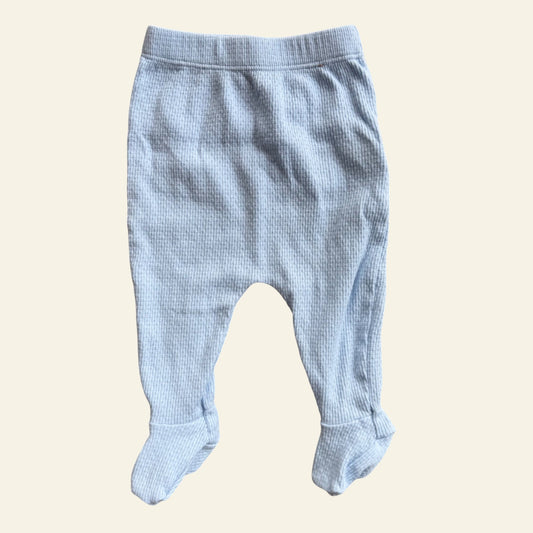 Cotton On pale blue footed leggings size 000