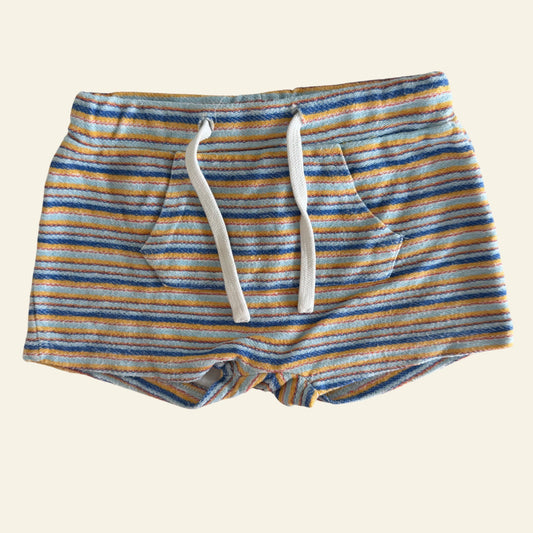 Seed blue and yellow stripe shorts size 1