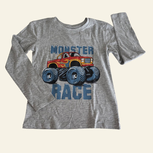 Anko grey monster truck top size 7 (BNWT)