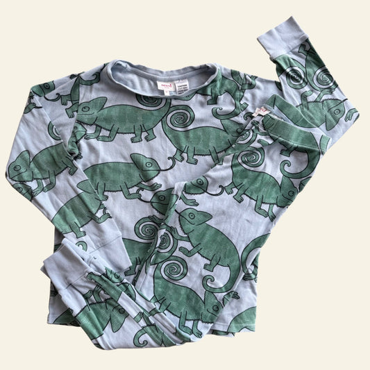 Seed blue and green chameleon pj set size 10