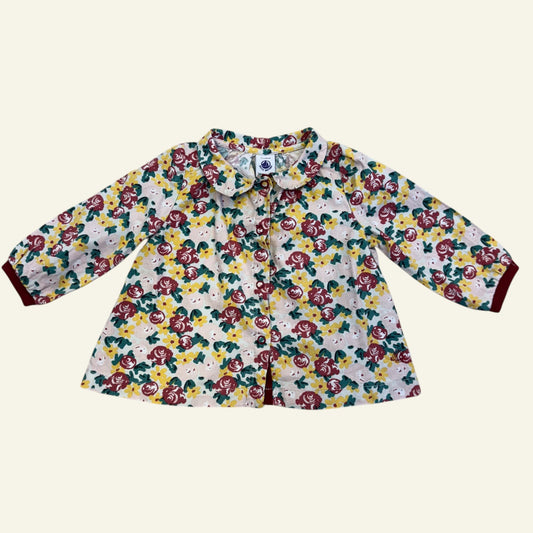 Petit Bateau floral top size 1
