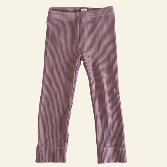 Jamie Kay mauve ribbed leggings size 0