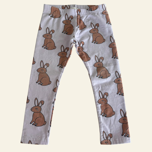 Seed purple bunny leggings size 3