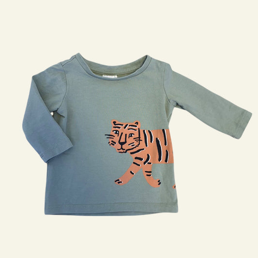 Target green tiger long sleeve top size 000