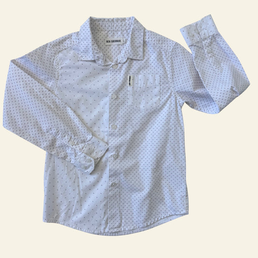 Ben Sherman white button up shirt size 6-7
