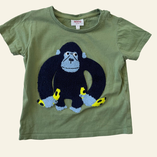 Seed green gorilla tshirt size 2