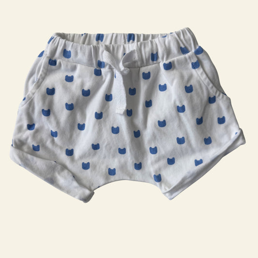 Seed white and blue patterned shorts size 000