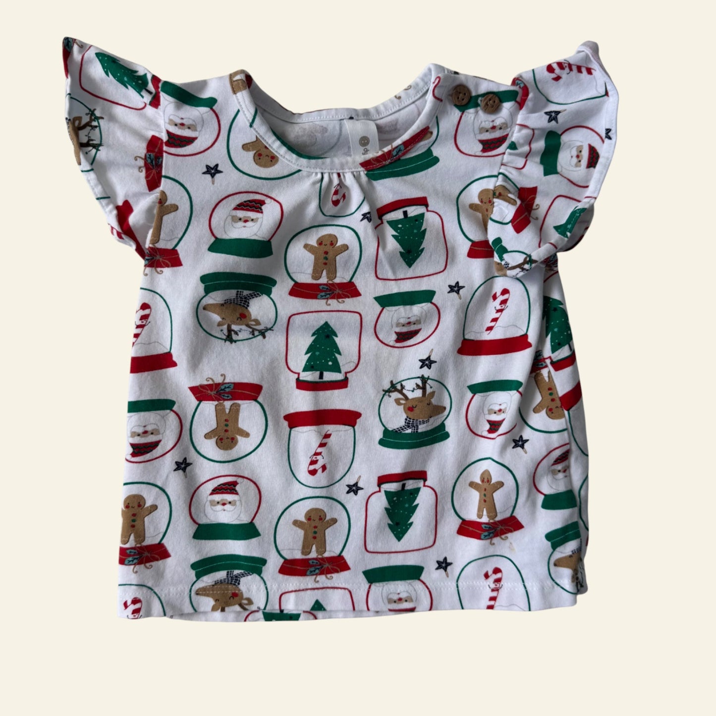 Dymples Christmas snowglobes top size 0