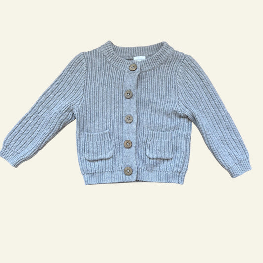 Jamie Kay grey cardigan 6-12 months