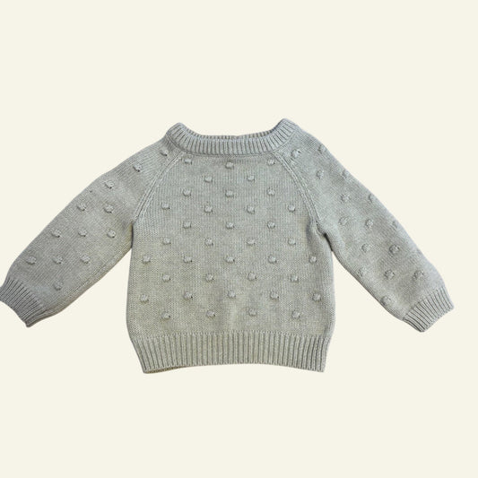 Jamie Kay green knit jumper size 6-12 months
