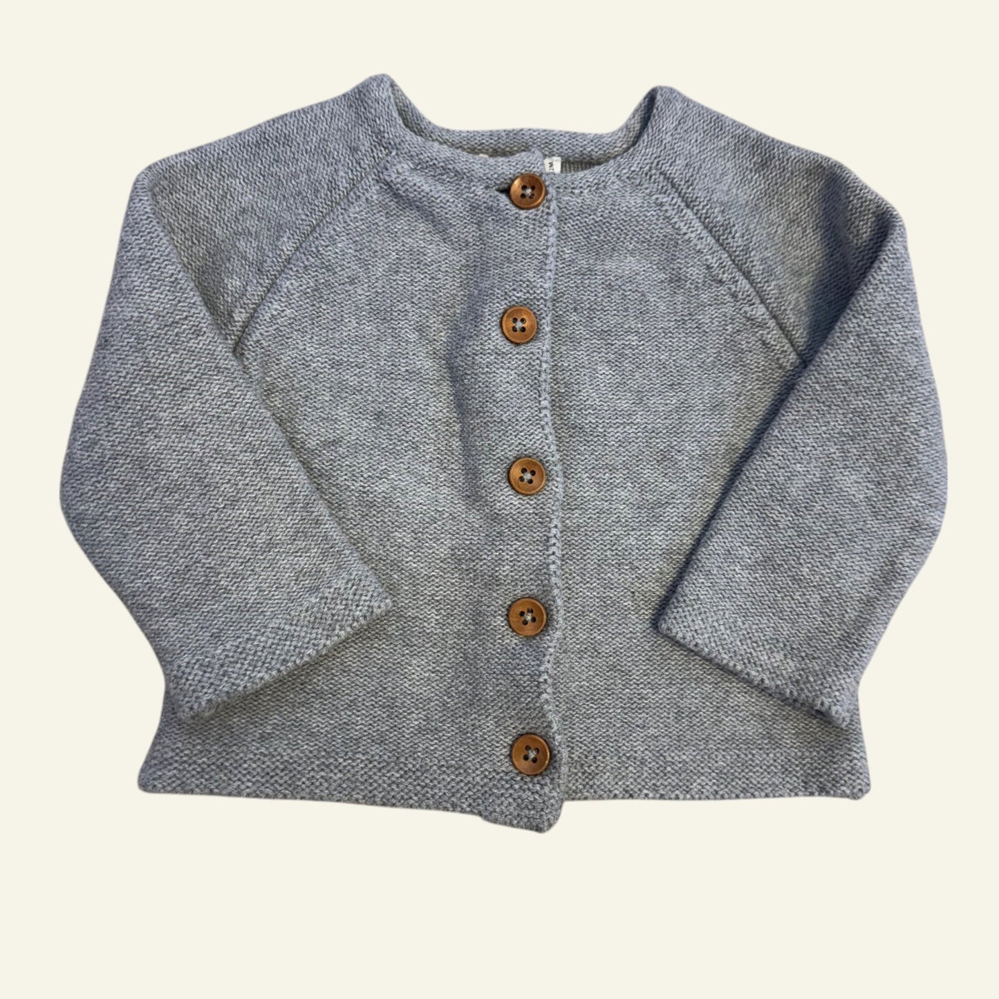 Jamie Kay grey knit cardigan size 6-12 months