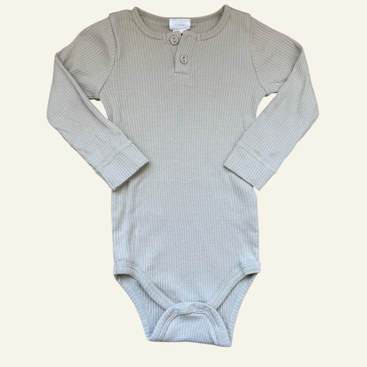 Jamie Kay grey ribbed bodysuit size 2