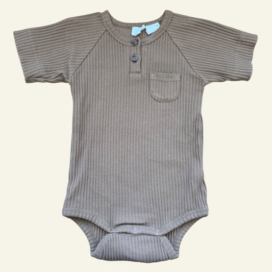 Jamie Kay brown ribbed bodysuit size 1