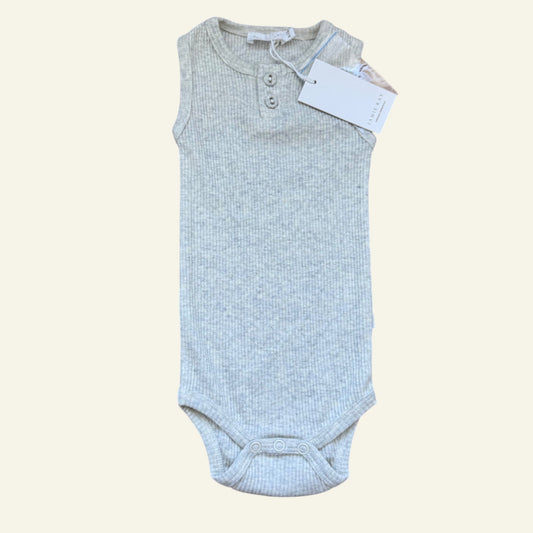 Jamie Kay grey marle bodysuit size 6-12 months (brand new)