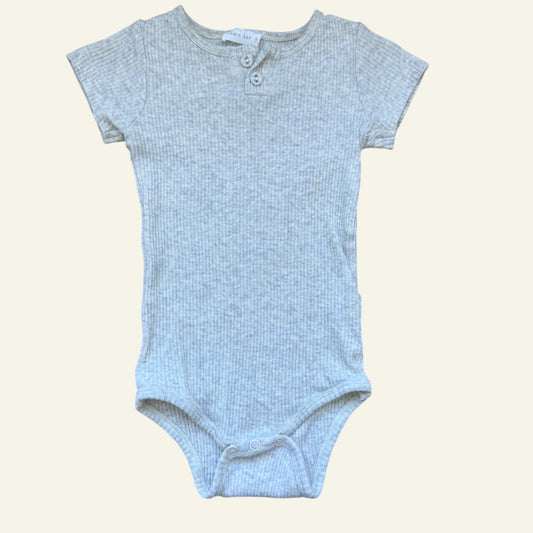 Jamie Kay grey marle ribbed bodysuit size 1