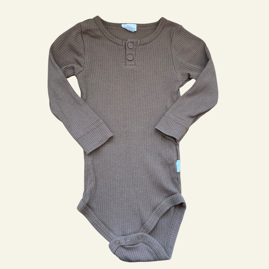Jamie Kay brown ribbed bodysuit size 2