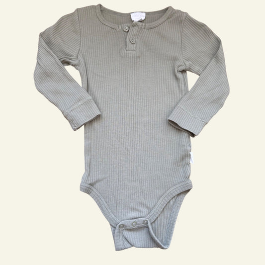 Jamie Kay green ribbed bodysuit size 2