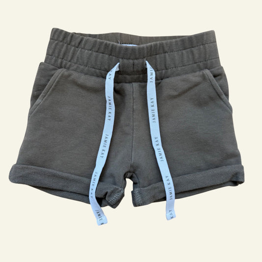 Jamie Kay olive green shorts size 6-12 months