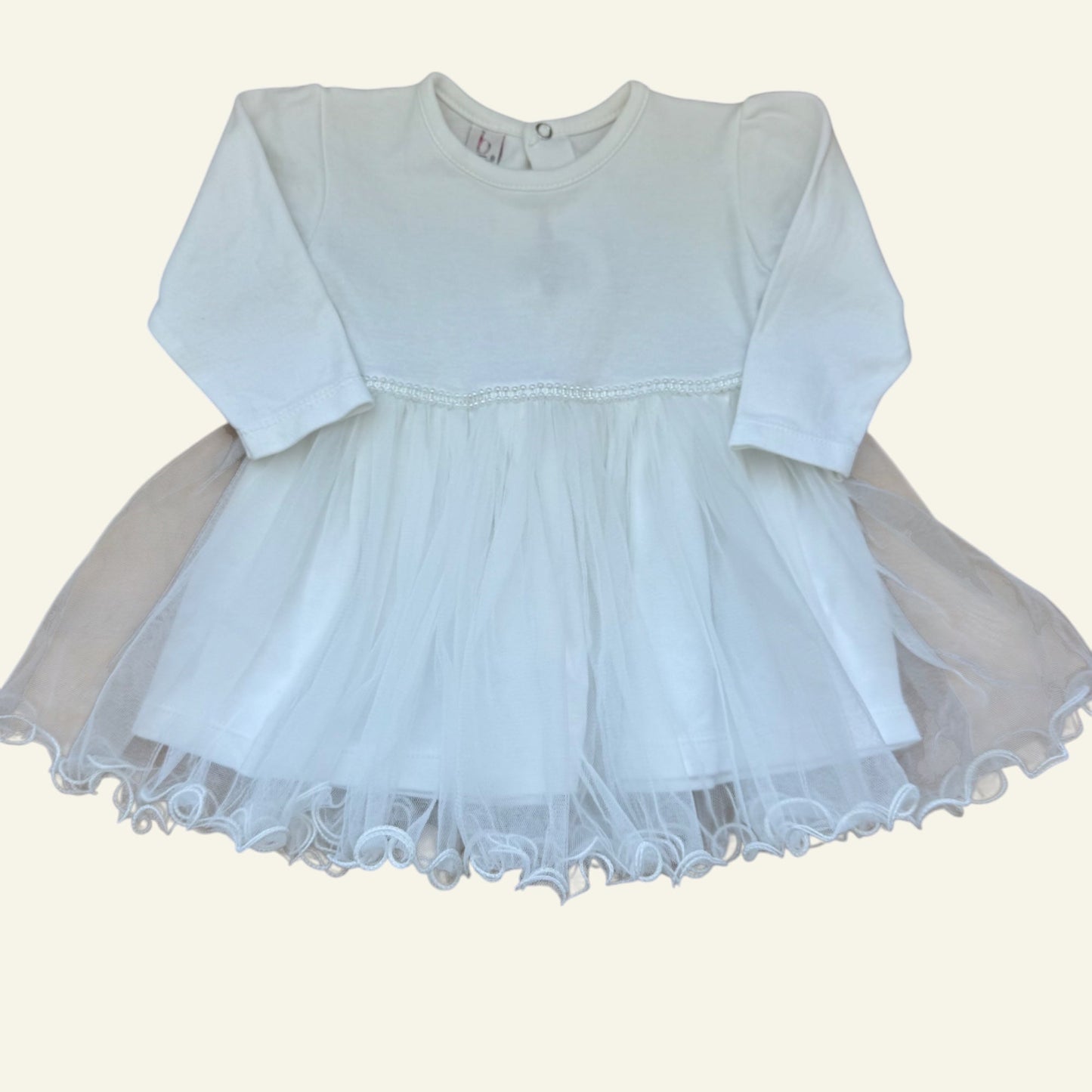Bulsen baby white dress size 6-18 months