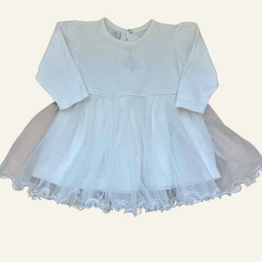 Bulsen baby white dress size 6-18 months