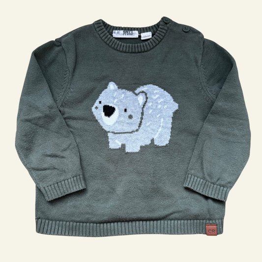 Country Road khaki wombat jumper size 1 (name on tag)