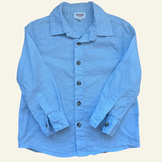 Seed pale blue shirt size 3