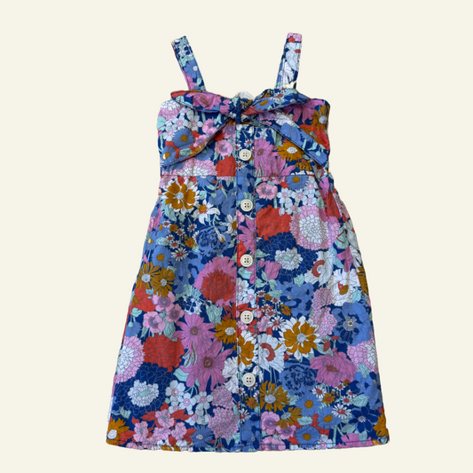 Cotton on Kids Blue floral dress size 3