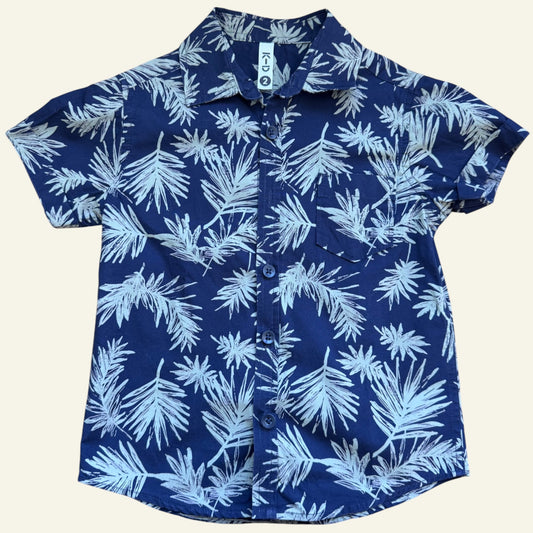 KID leafy button up shirt size 2