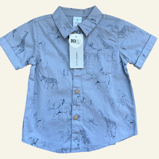 Target jungle animals shirt size 2 (brand new)