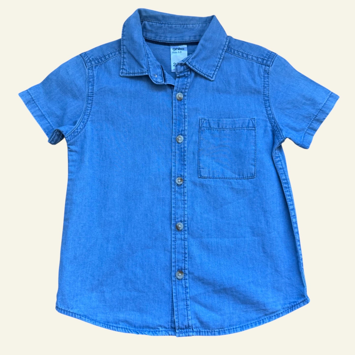 Anko blue chambray shirt size 2