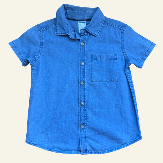 Anko blue chambray shirt size 2